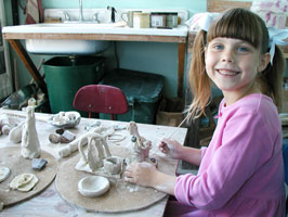 Hand building sculptures